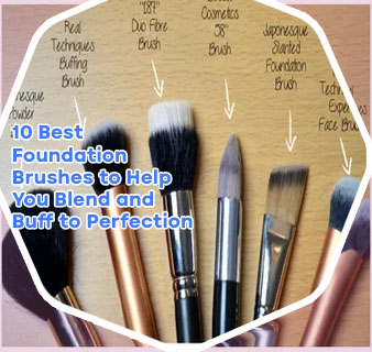 Foundation brush liquid makeup