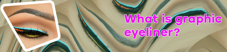 Graphic white eyeliner