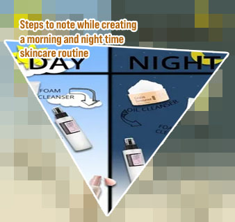 Korean skin care routine morning and night