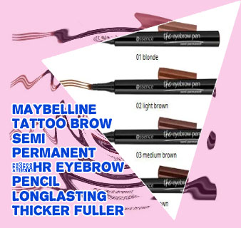 Semi permanent brow liner