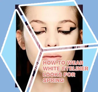 White graphic liner looks